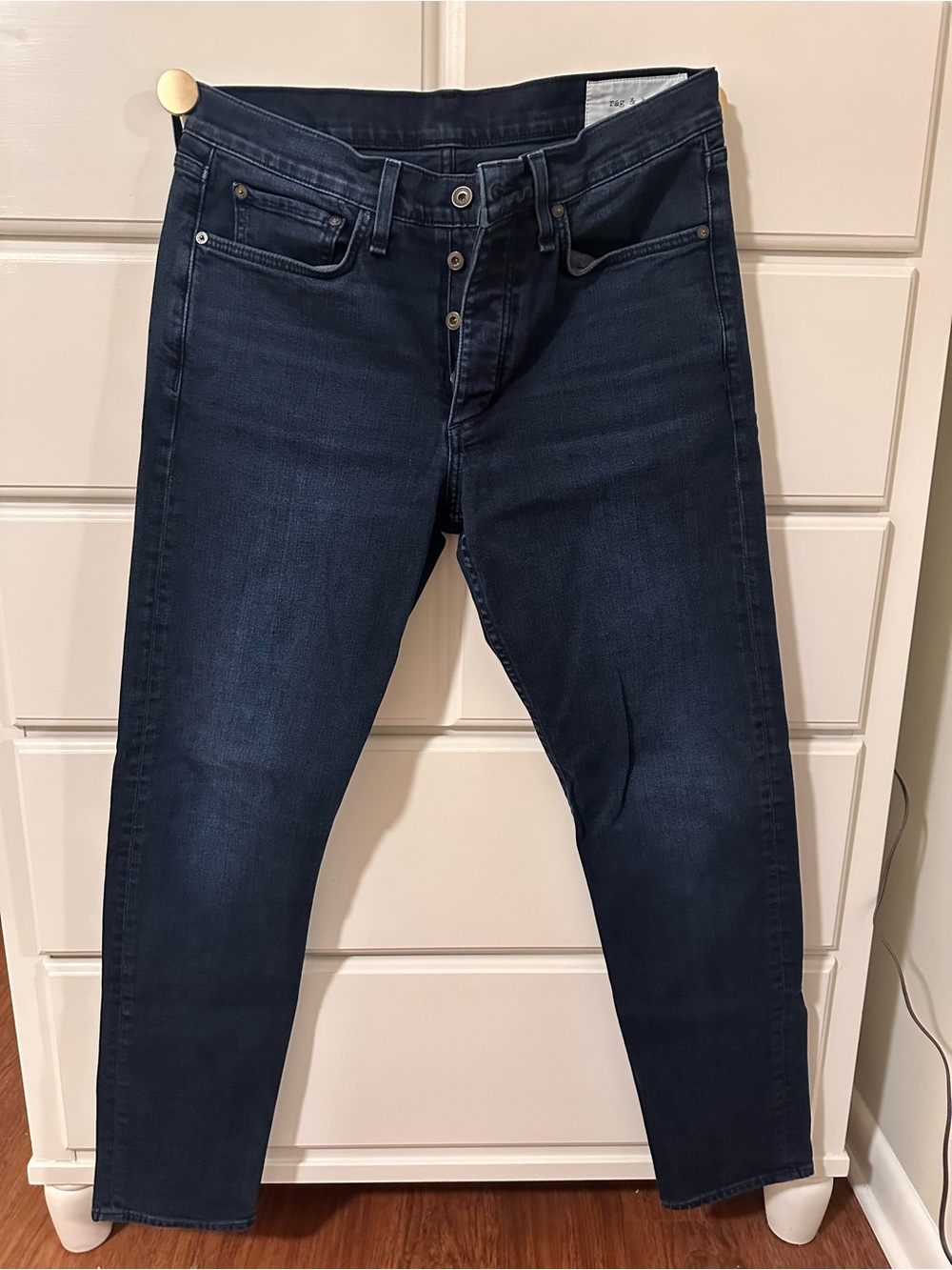 rag & bone Men's Dark Indigo Straight Jeans